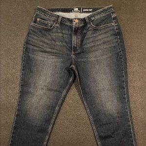 Riders by Lee Dark Wash Denim Mid Rise Capri Blue Jeans Womens Size 16M